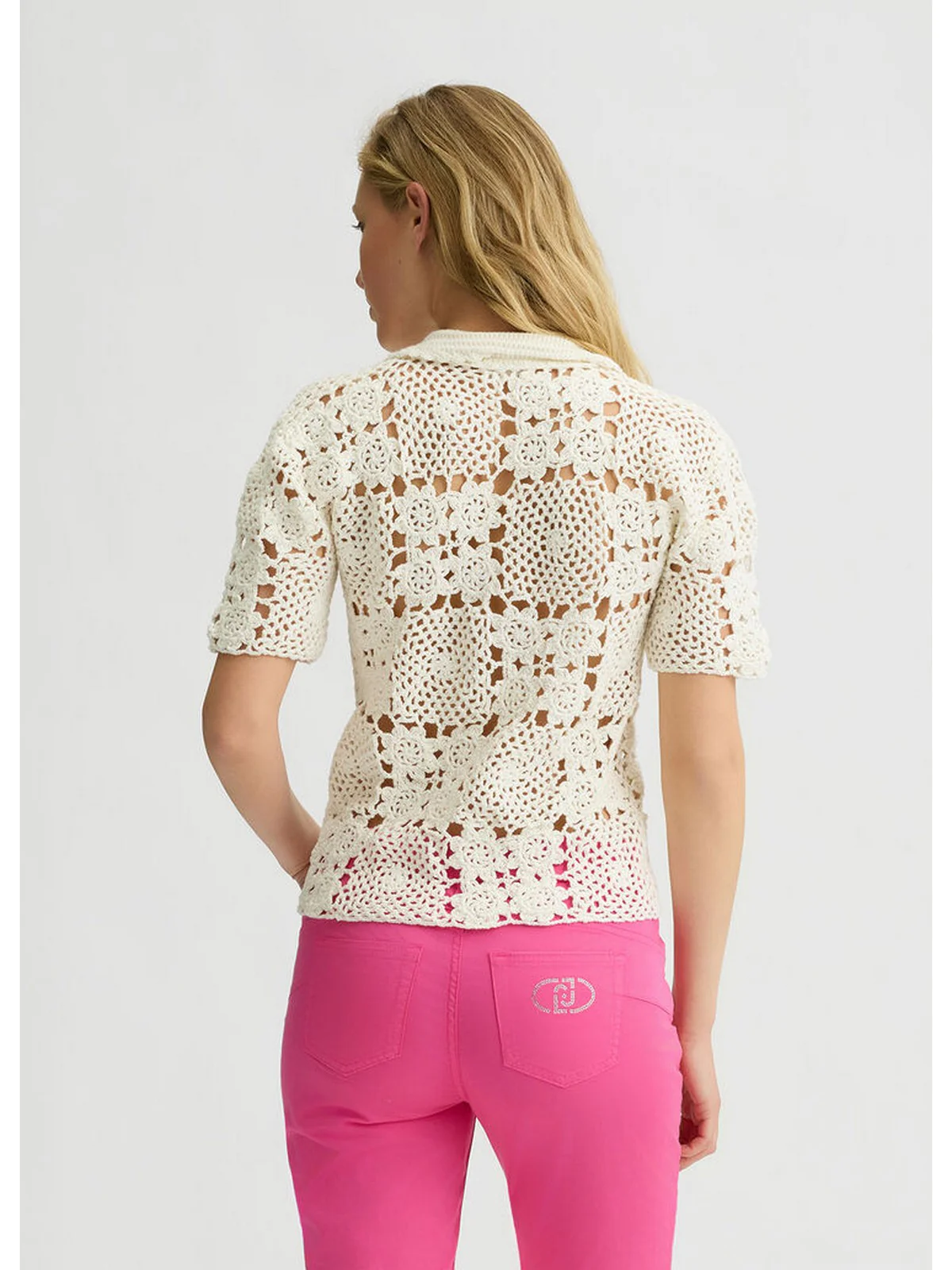 LIU JO WHITE Camicia Donna  WA5208MA30Q 10701 Bianco - Image 3