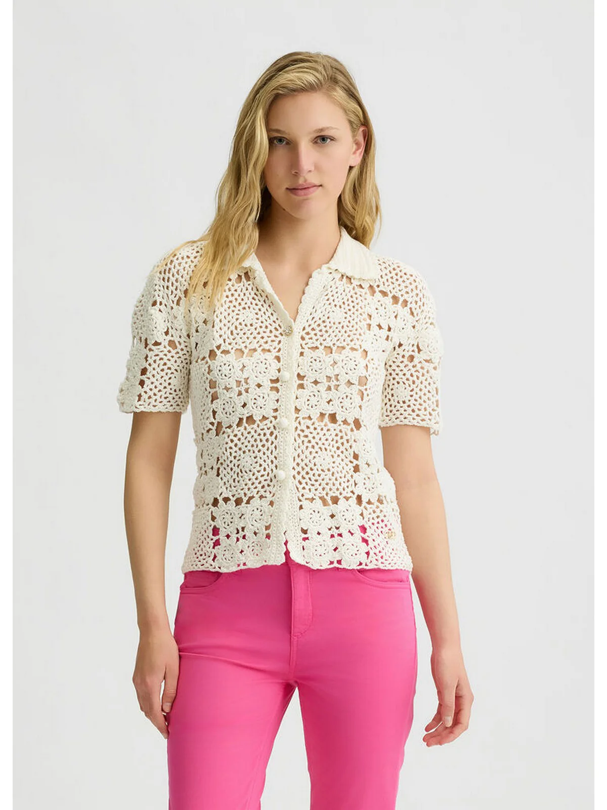 LIU JO WHITE Camicia Donna  WA5208MA30Q 10701 Bianco - Image 4