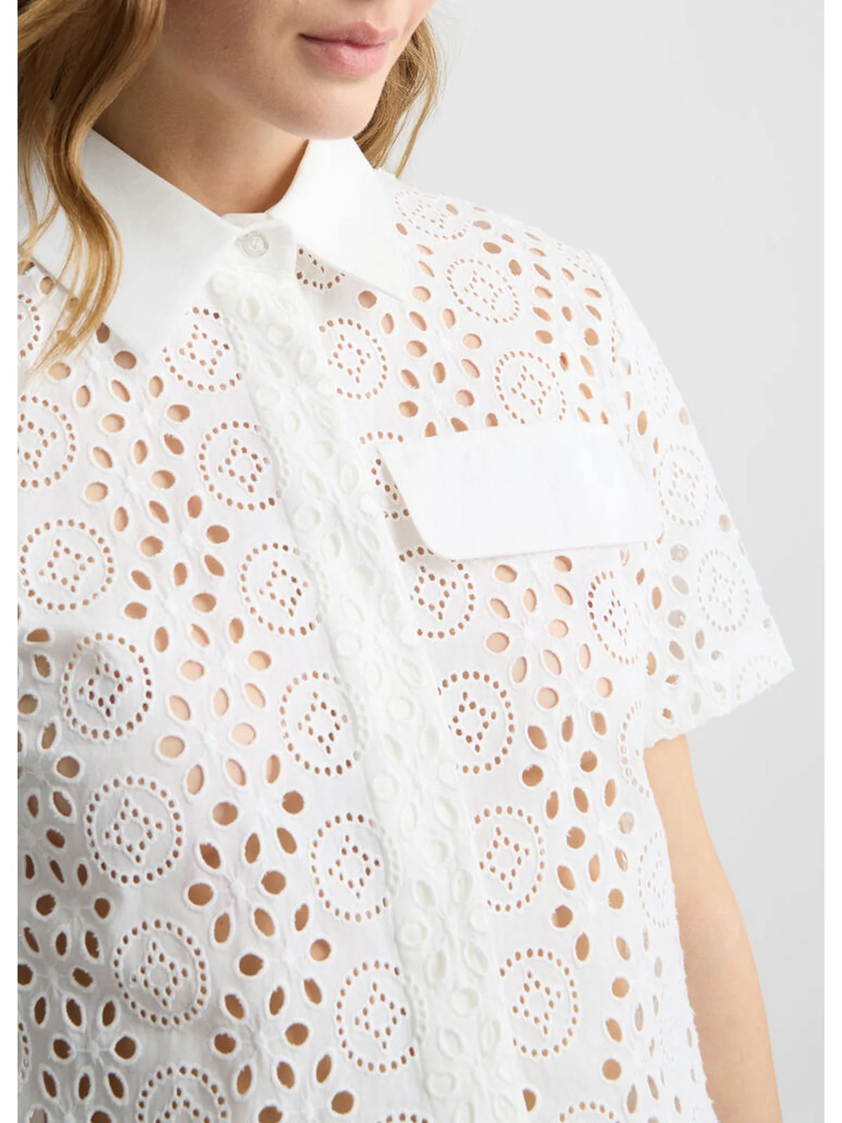 LIU JO WHITE Camicia Donna WA5283T2182 11111 Bianco - Image 2