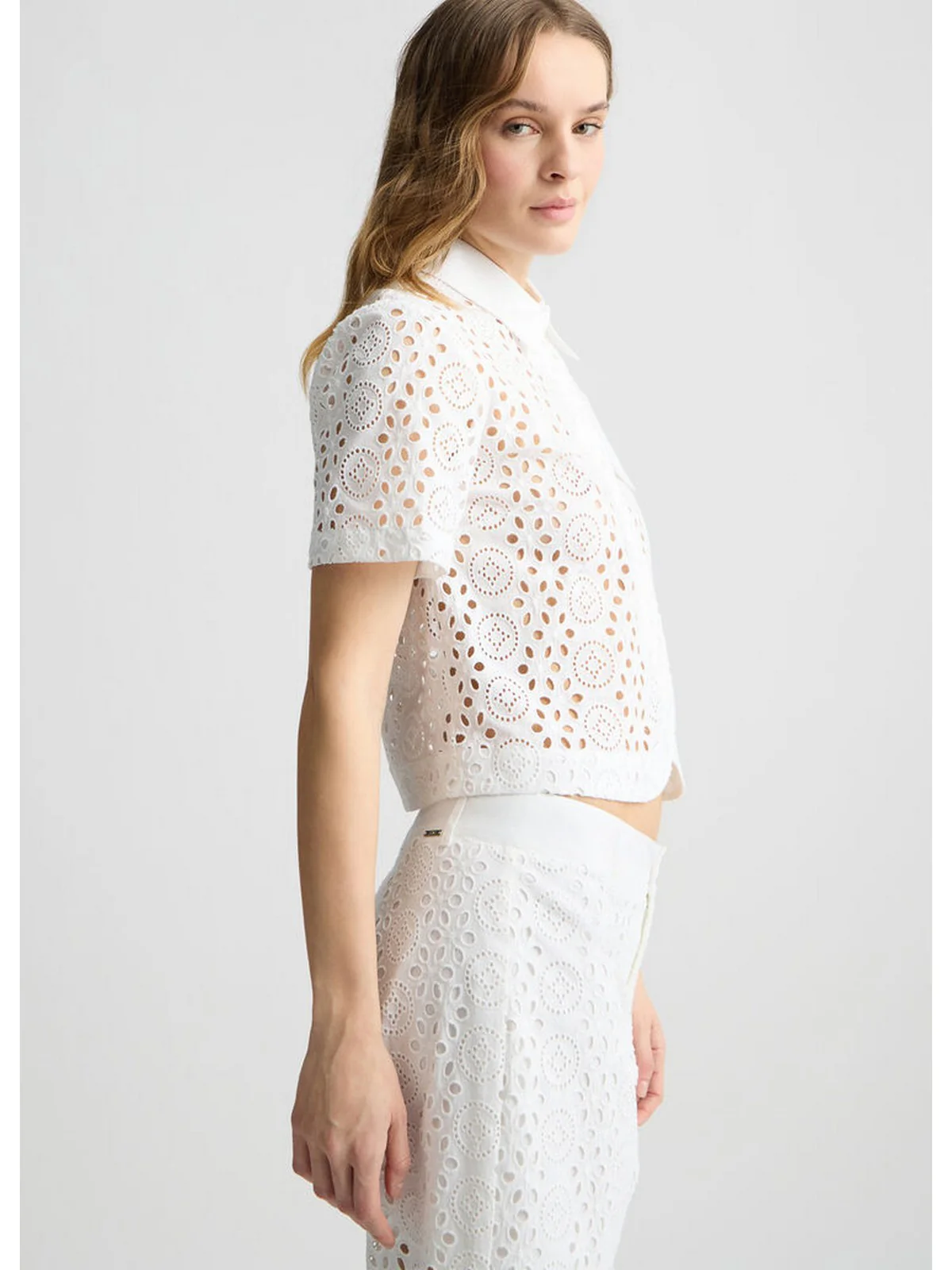 LIU JO WHITE Camicia Donna WA5283T2182 11111 Bianco - Image 4