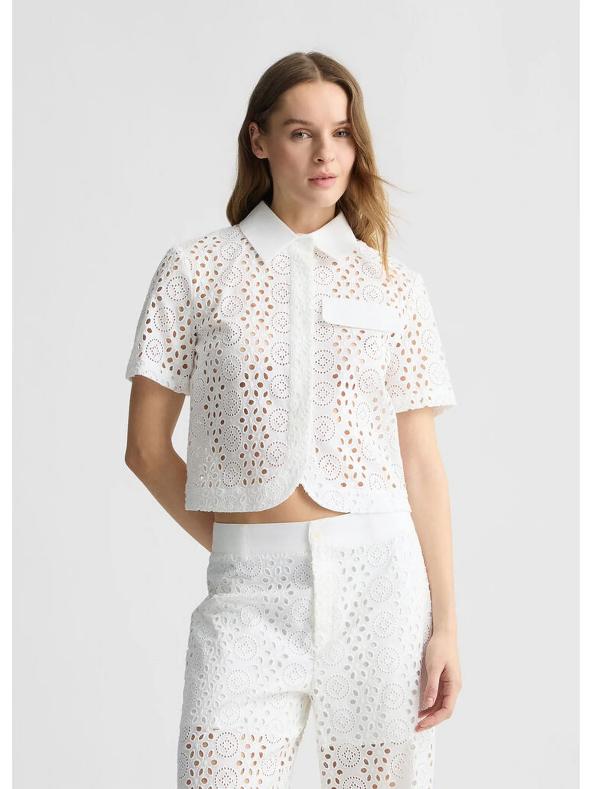 LIU JO WHITE Camicia Donna WA5283T2182 11111 Bianco - Image 6
