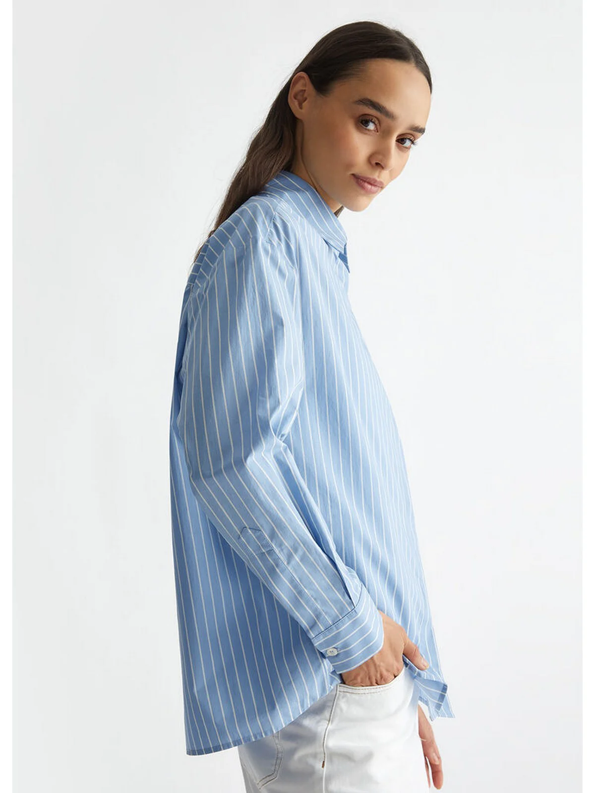LIU JO WHITE Camicia Donna  WF4199T3904 N9996 Blu - Image 2