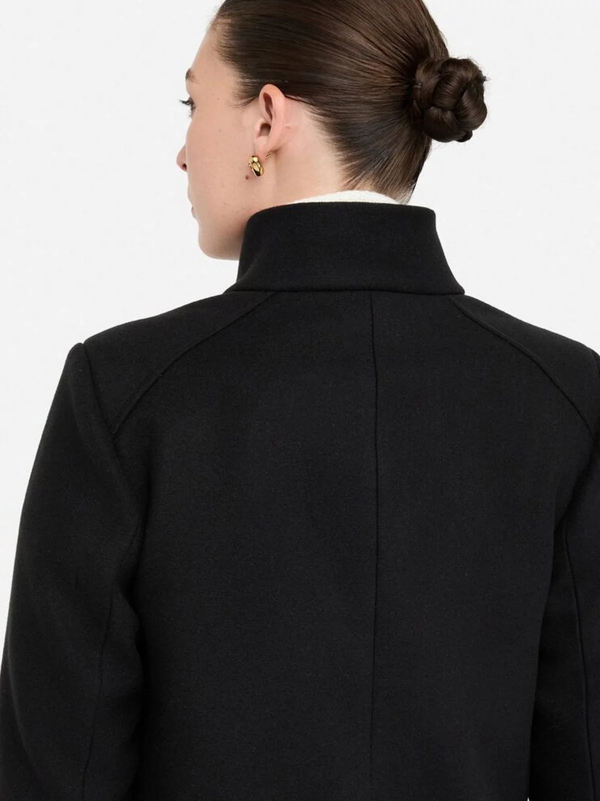 LIU JO WHITE Cappotto Donna MF5119J4873 22222 Nero - Image 3