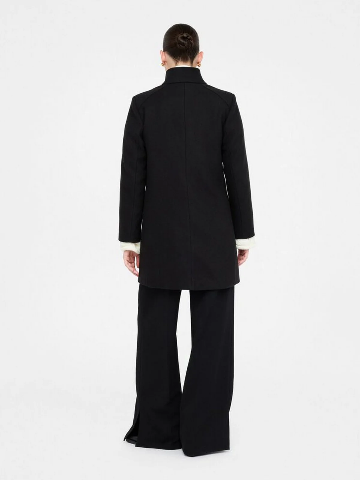 LIU JO WHITE Cappotto Donna MF5119J4873 22222 Nero - Image 4