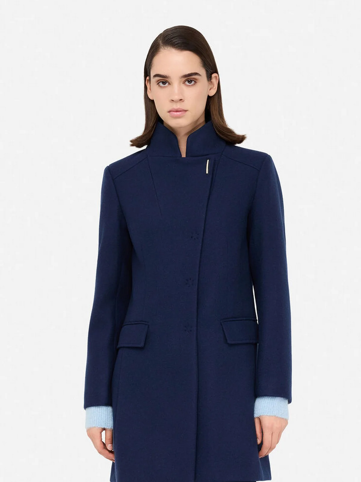 LIU JO WHITE Cappotto Donna  MF5119J4873 93921 BLU NAVY - Image 4