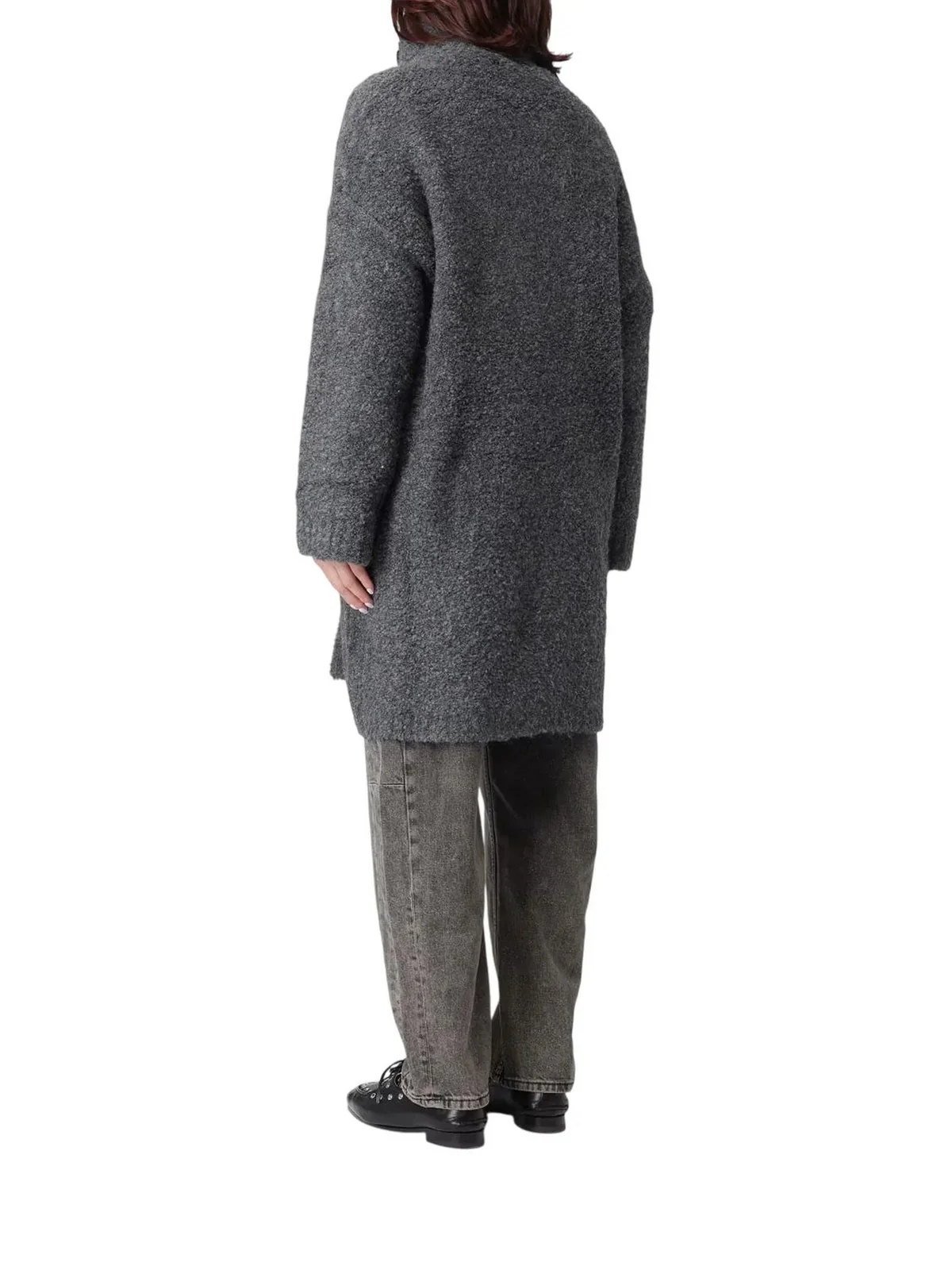 LIU JO WHITE Cappotto Donna  MF5441MA50P 02050 GRIGIO MD.MELANGE - Image 3