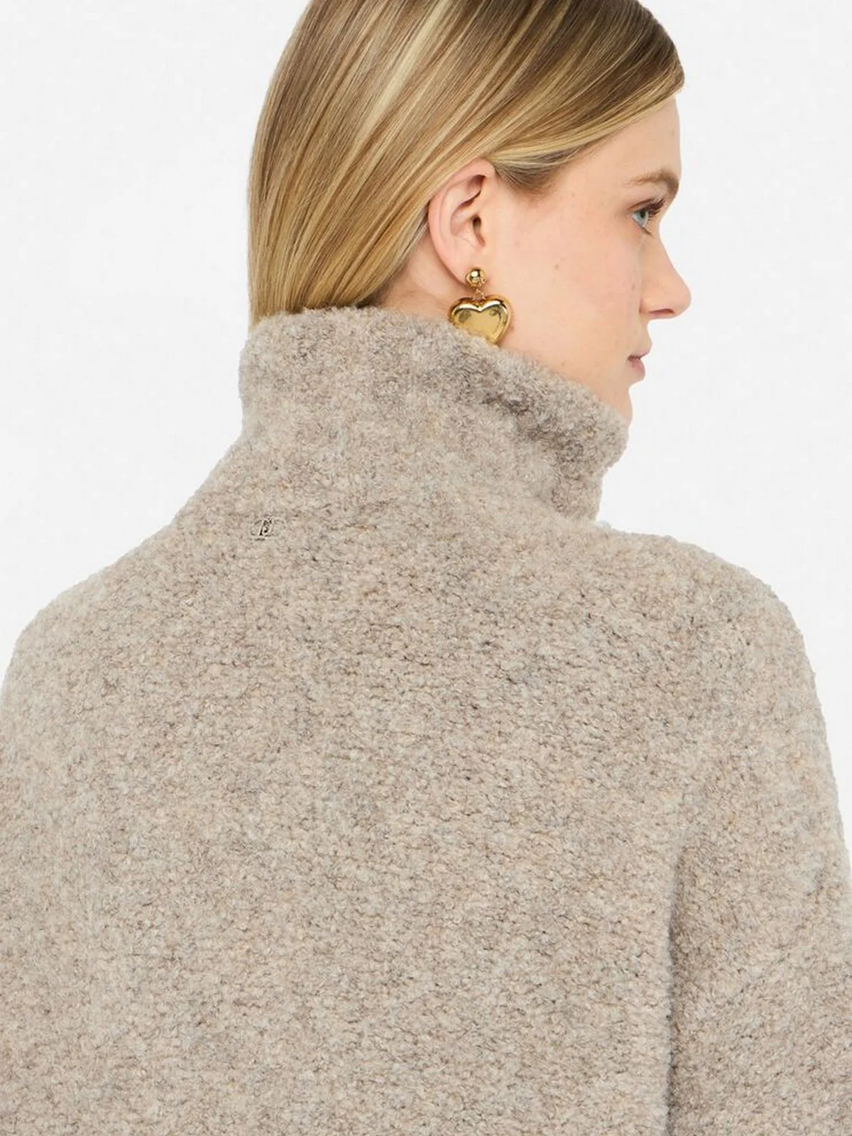 LIU JO WHITE Cappotto Donna MF5441MA50P 54504 BEIGE SCURO - Image 3