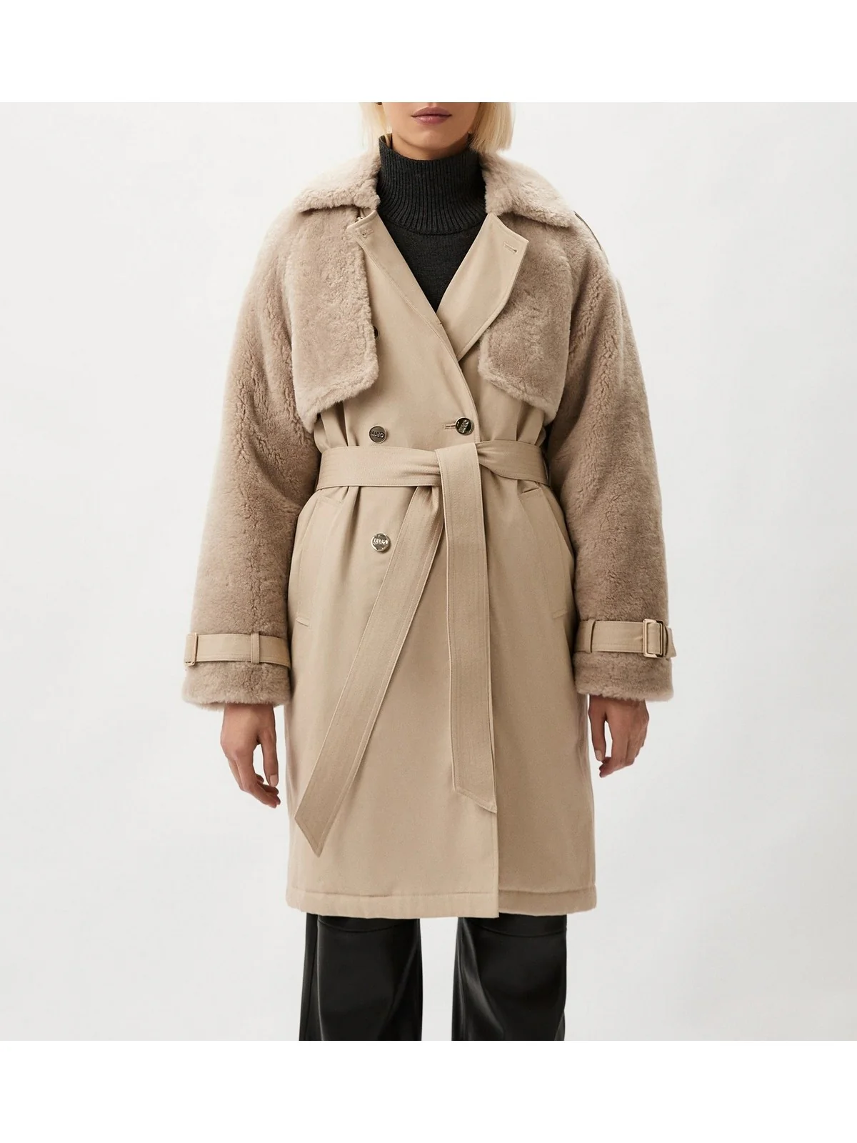 LIU JO WHITE Cappotto Donna  WF4098T2765 30401 Beige - Image 2