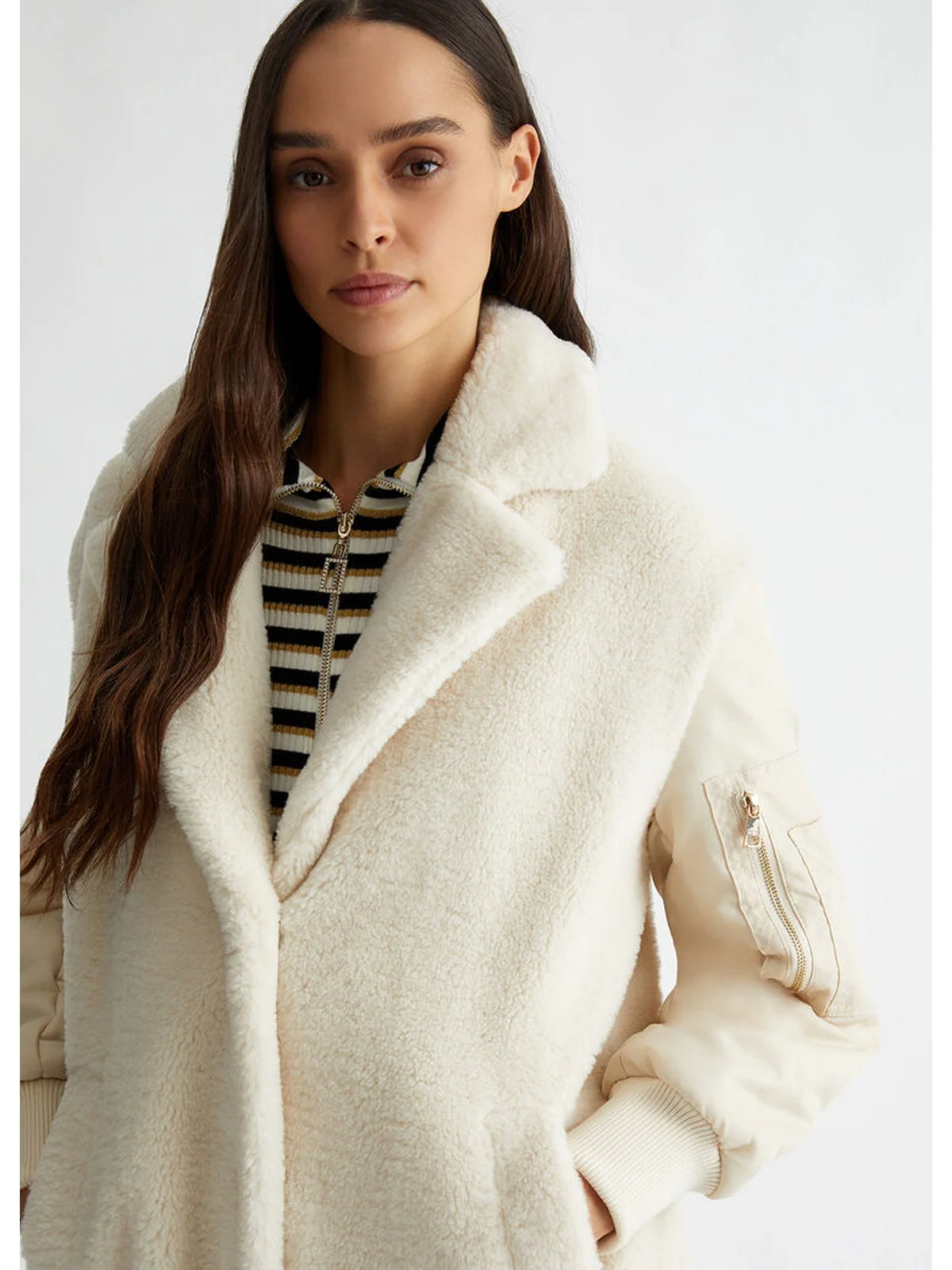 LIU JO WHITE Cappotto Donna  WF4100E0936 20304 Beige - Image 3