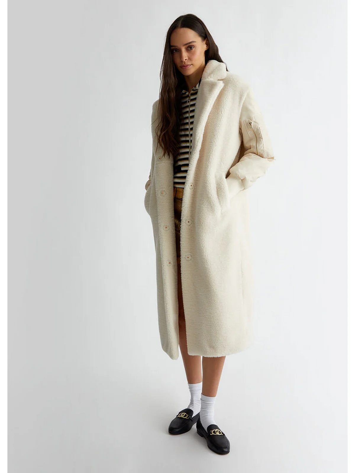 LIU JO WHITE Cappotto Donna  WF4100E0936 20304 Beige - Image 6