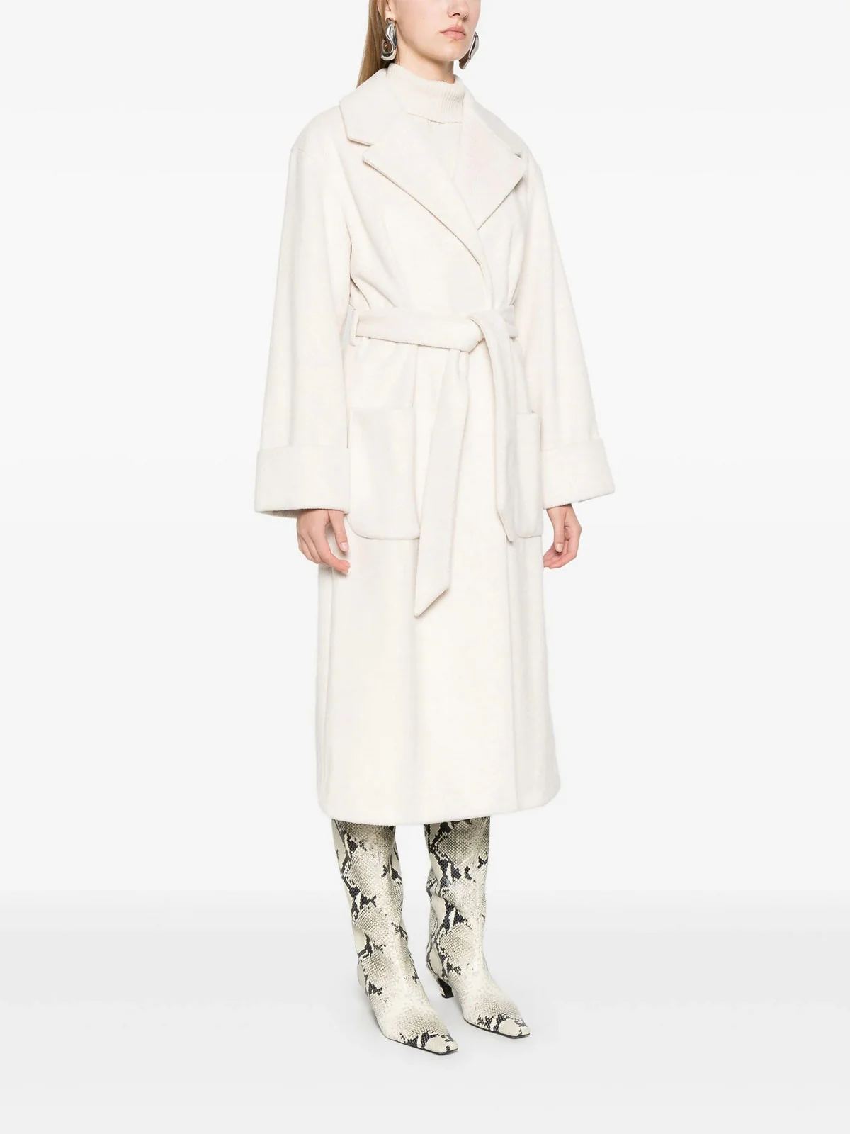 LIU JO WHITE Cappotto Donna WF4251T2704 N9908 Bianco - Image 3