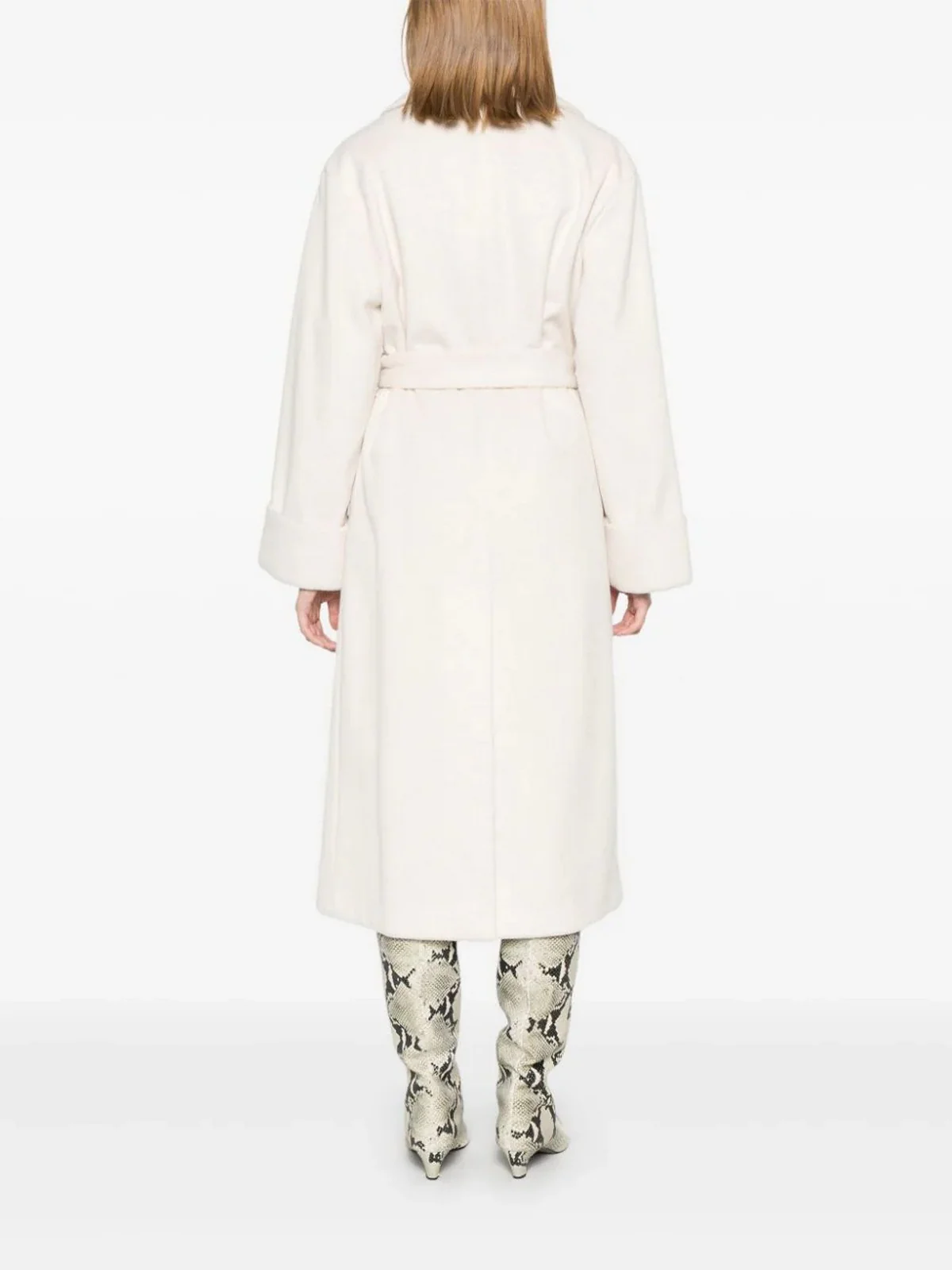 LIU JO WHITE Cappotto Donna WF4251T2704 N9908 Bianco - Image 4