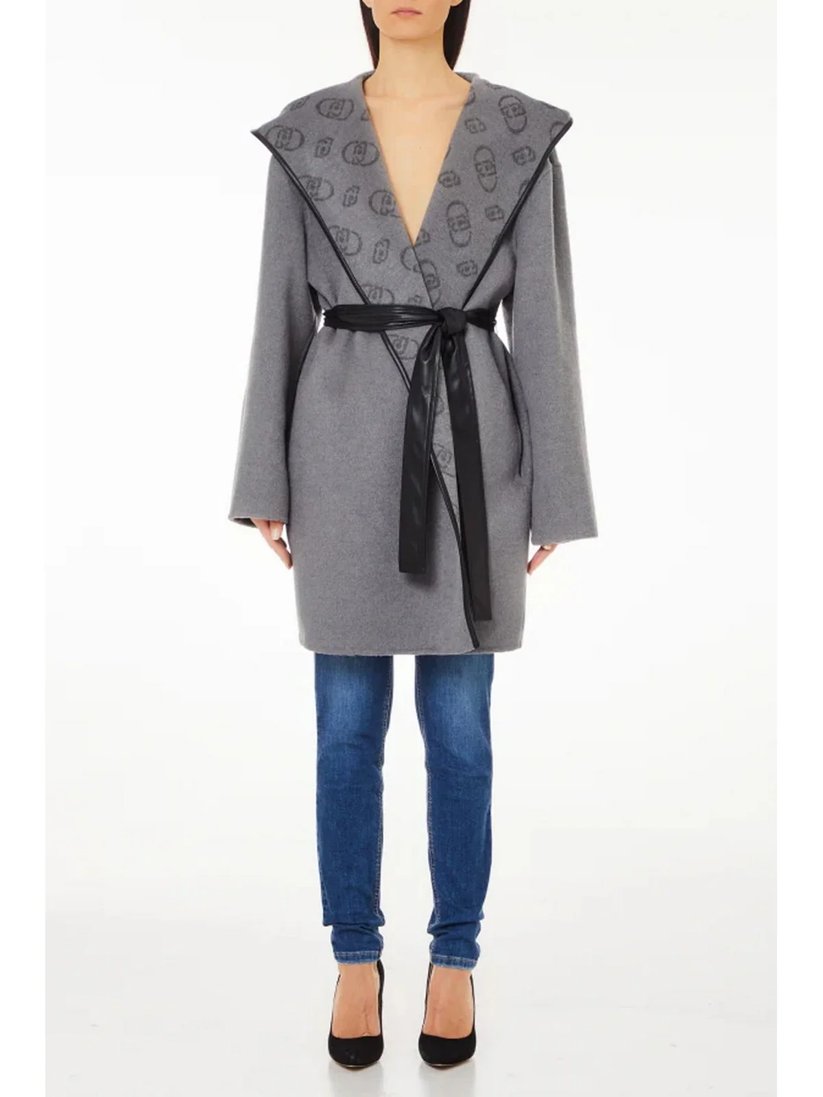 LIU JO WHITE Cappotto Donna  WF4255T2852 N9966 Grigio - Image 2