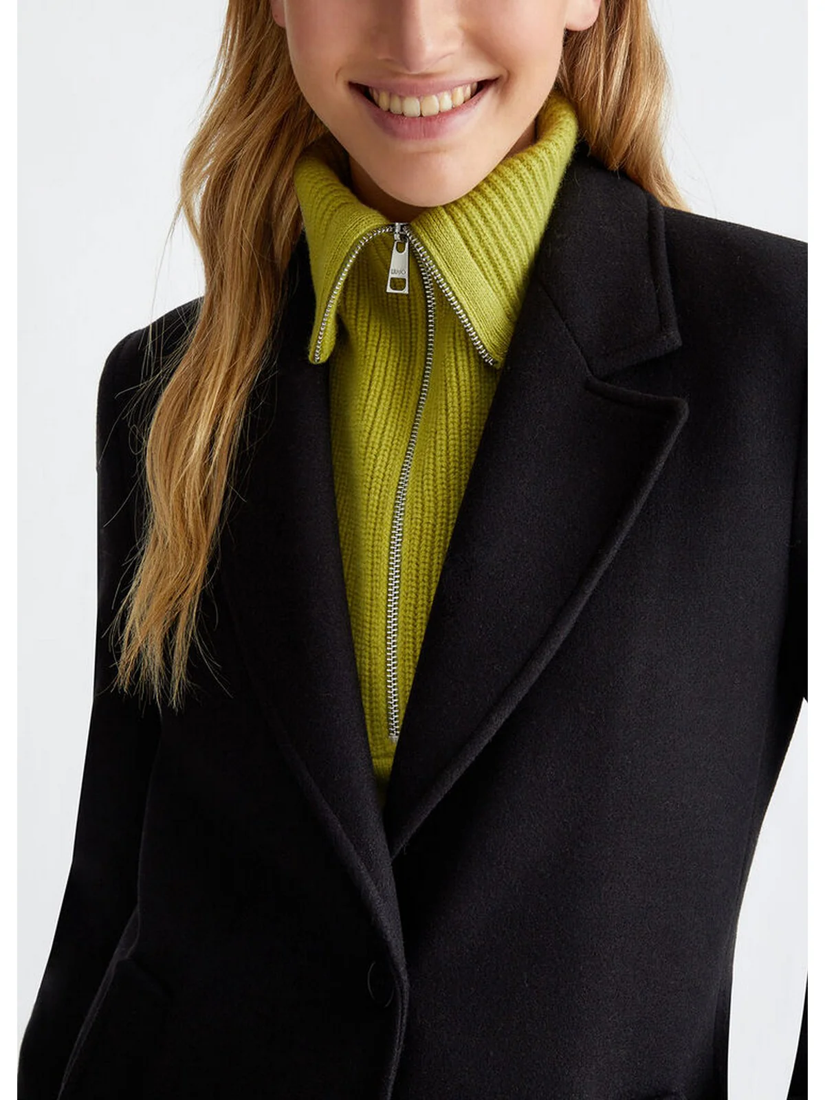 LIU JO WHITE Cappotto Donna WF4271T4612 22222 Nero - Image 4