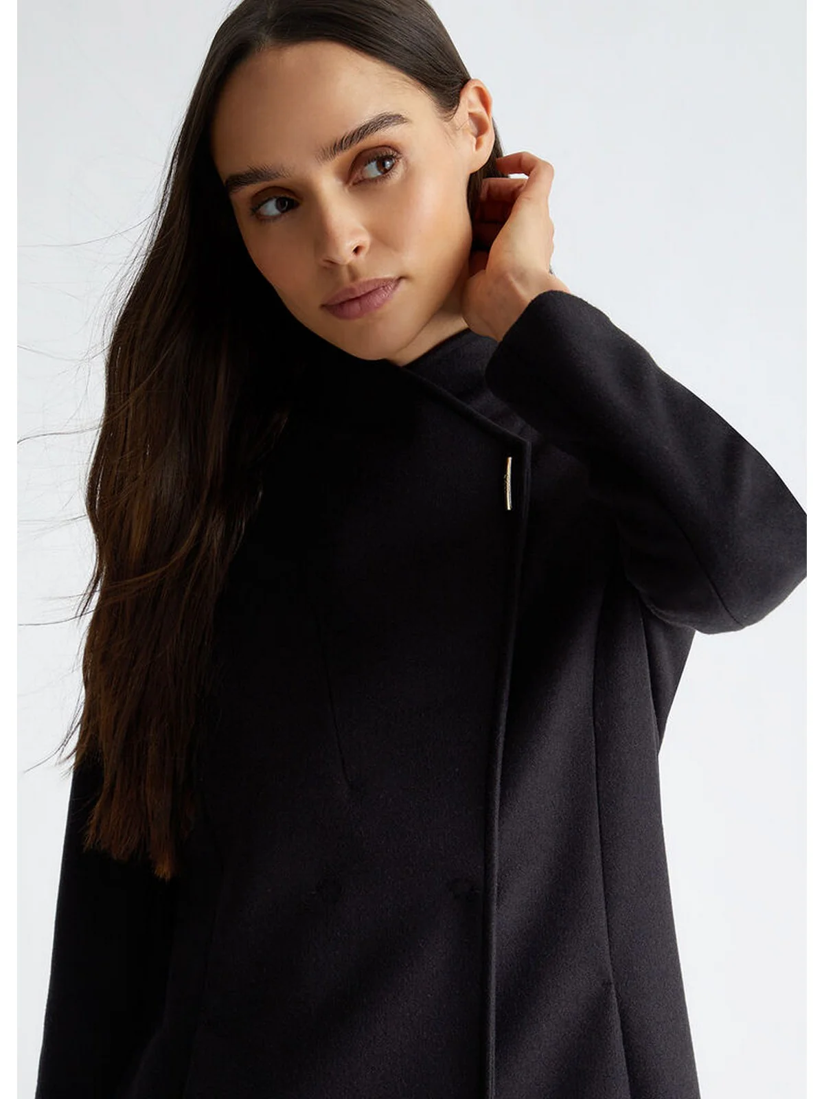 LIU JO WHITE Cappotto Donna WF4272T4612 22222 Nero - Image 4