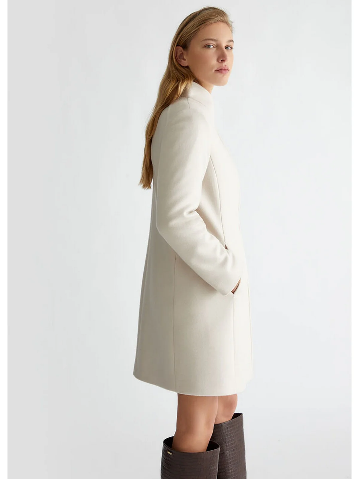 LIU JO WHITE Cappotto Donna WF4272T4612 30401 Beige - Image 6