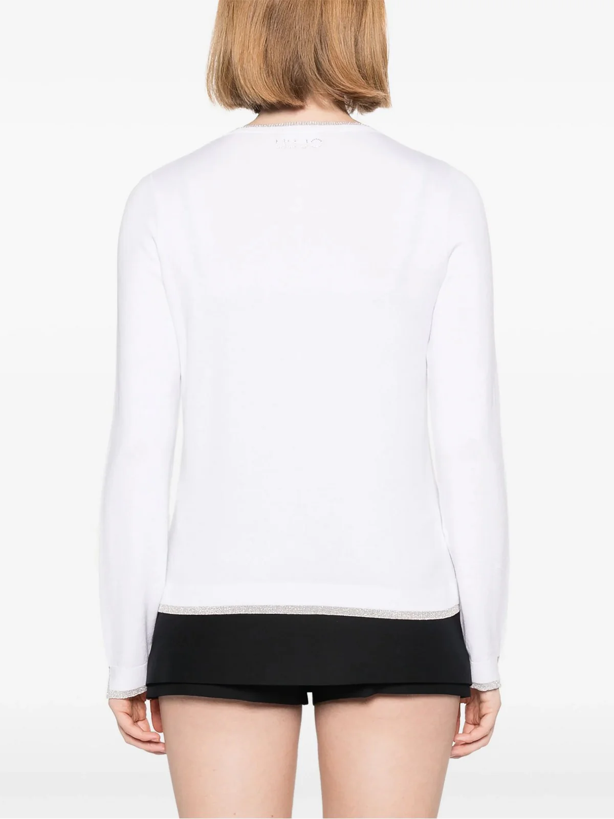 LIU JO WHITE Cardigan Donna  MA4076MS49I 11111 Bianco - Image 4