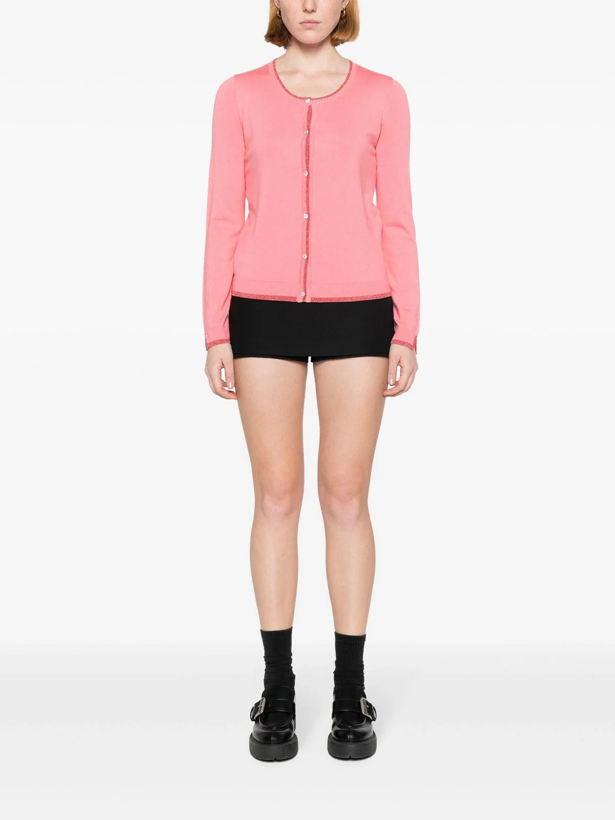LIU JO WHITE Cardigan Donna MA4076MS49I 71736 Rosa - Image 2