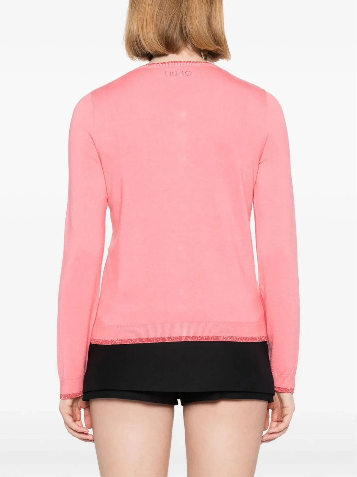 LIU JO WHITE Cardigan Donna MA4076MS49I 71736 Rosa - Image 4