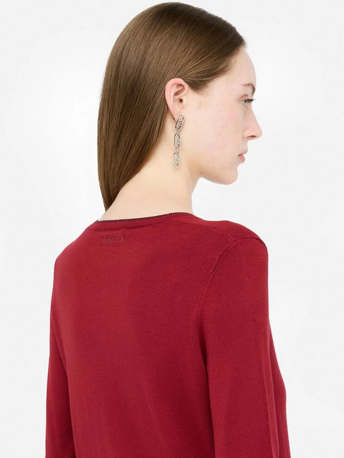 LIU JO WHITE Cardigan Donna  MF5225MS49I 91650 Pepper - Image 2