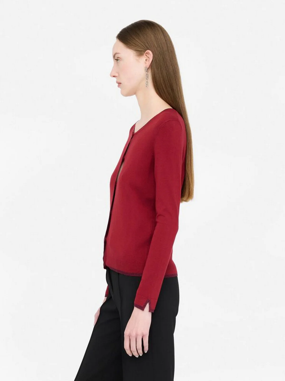 LIU JO WHITE Cardigan Donna  MF5225MS49I 91650 Pepper - Image 4
