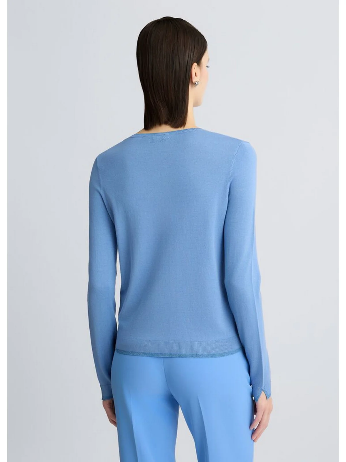 LIU JO WHITE Cardigan Donna  WA5382MS49I 73936 Blu - Image 4