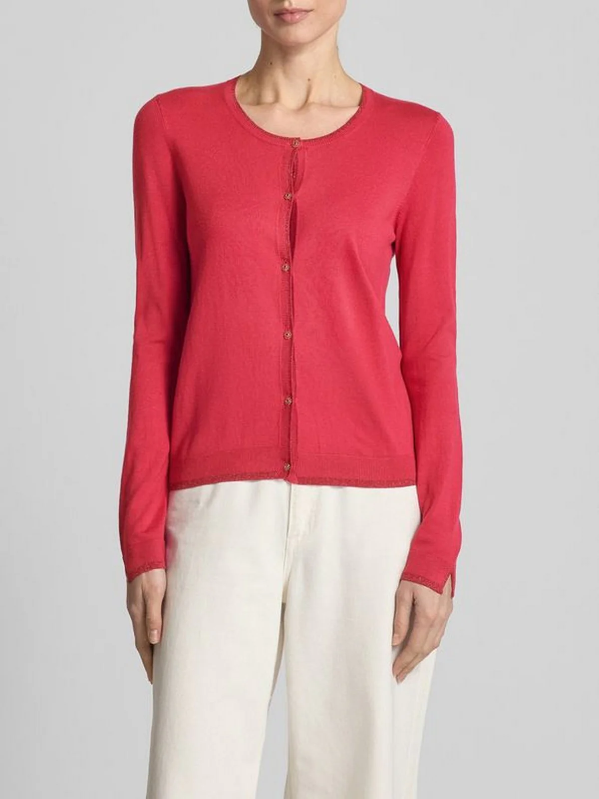 LIU JO WHITE Cardigan Donna  WA5382MS49I 81950 Rosa - Image 4