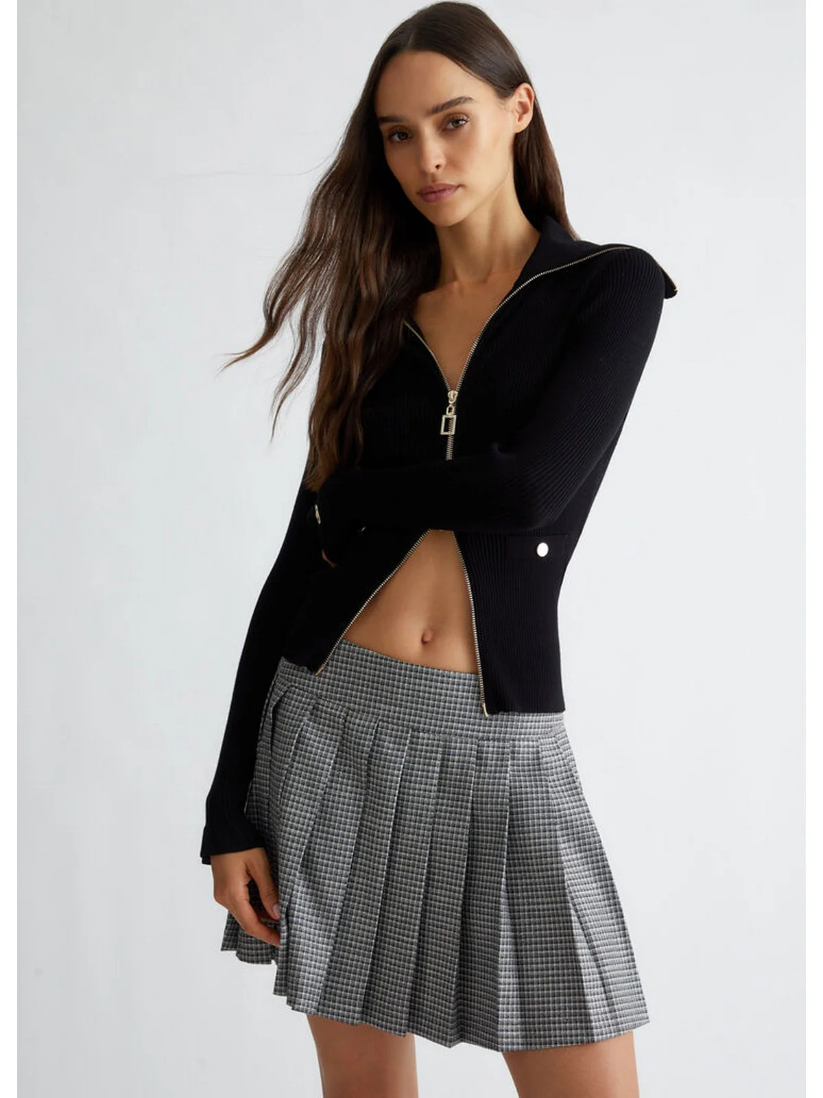 LIU JO WHITE Cardigan Donna  WF4013MS99E 22222 Nero - Image 5