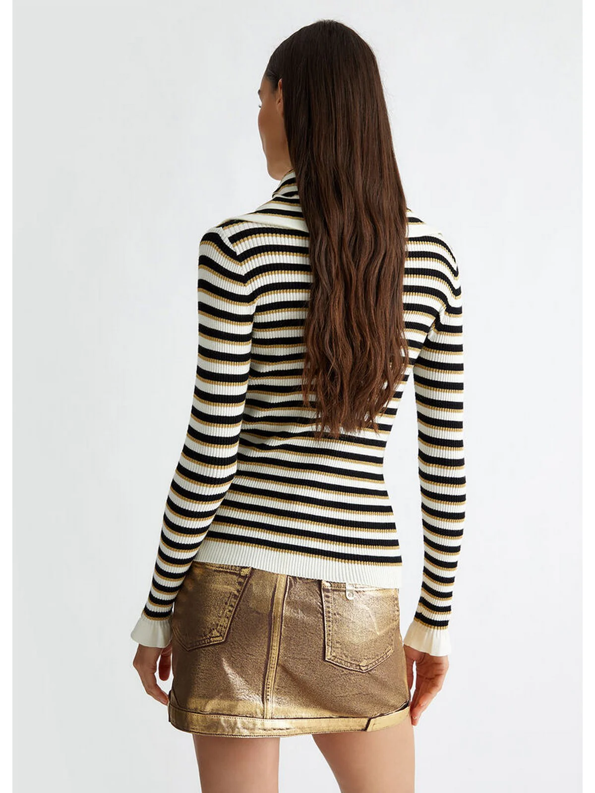 LIU JO WHITE Cardigan Donna  WF4013MS99E A3080 Nero - Image 4