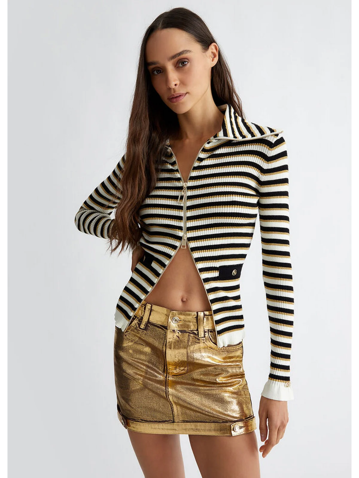 LIU JO WHITE Cardigan Donna  WF4013MS99E A3080 Nero - Image 5