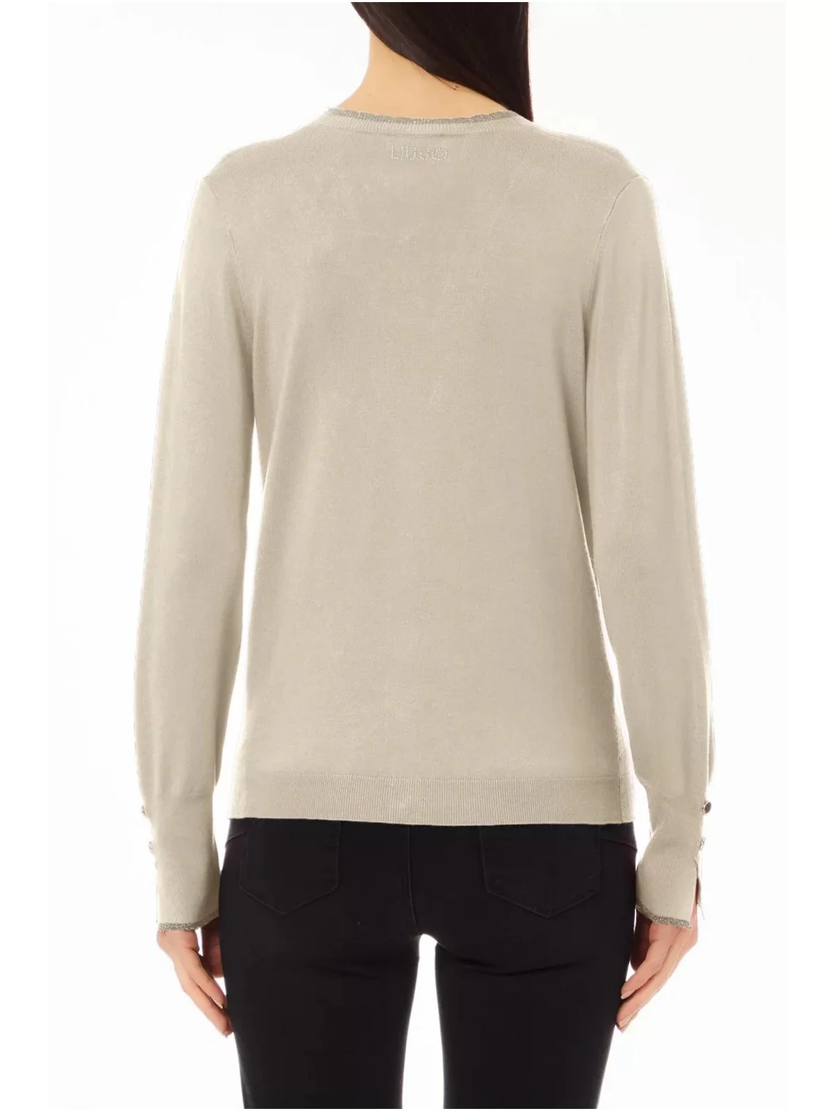LIU JO WHITE Cardigan Donna  WF4082MS49I X0623 Beige - Image 4