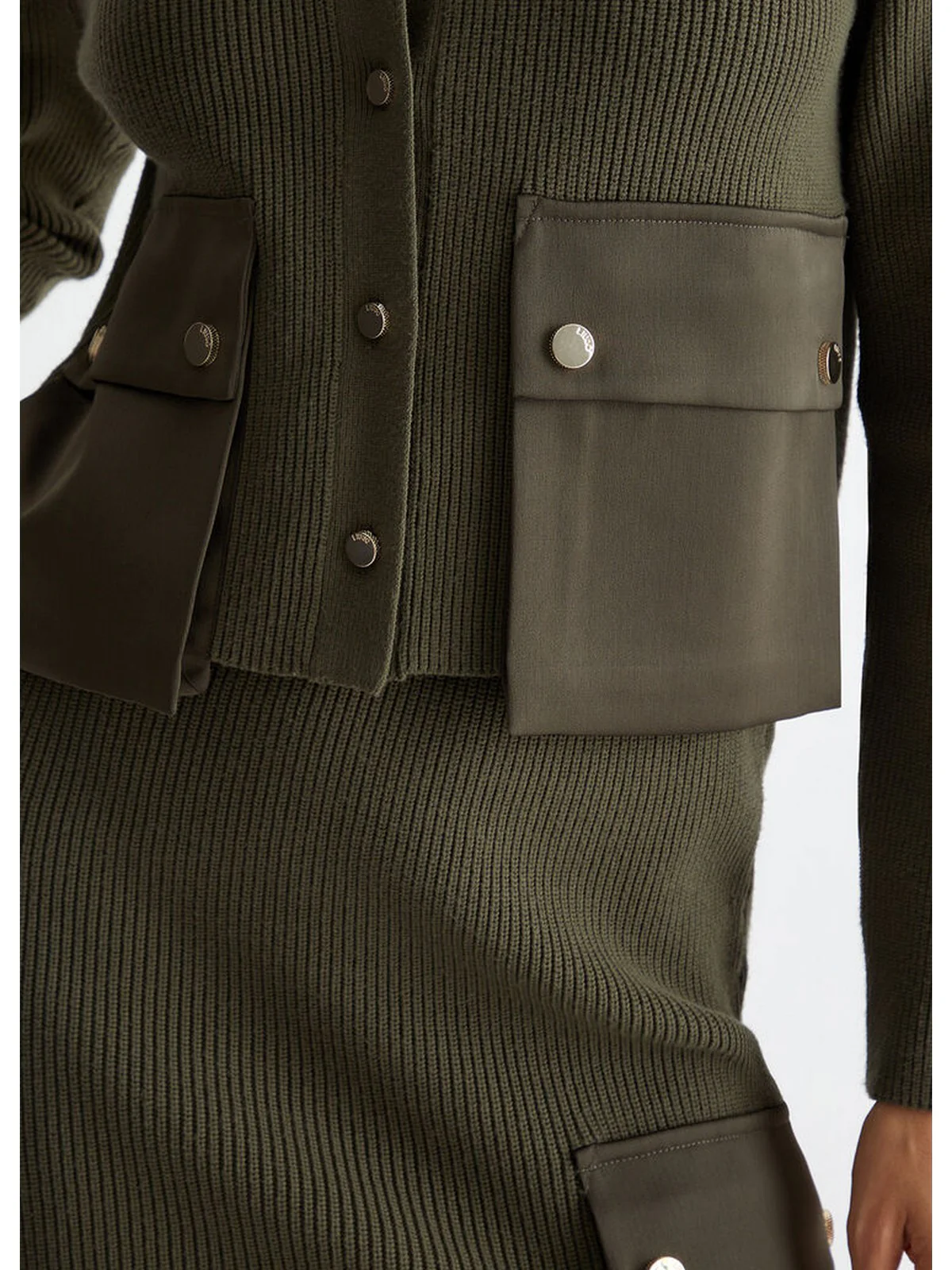 LIU JO WHITE Cardigan Donna  WF4230MS99E 90515 Verde - Image 3
