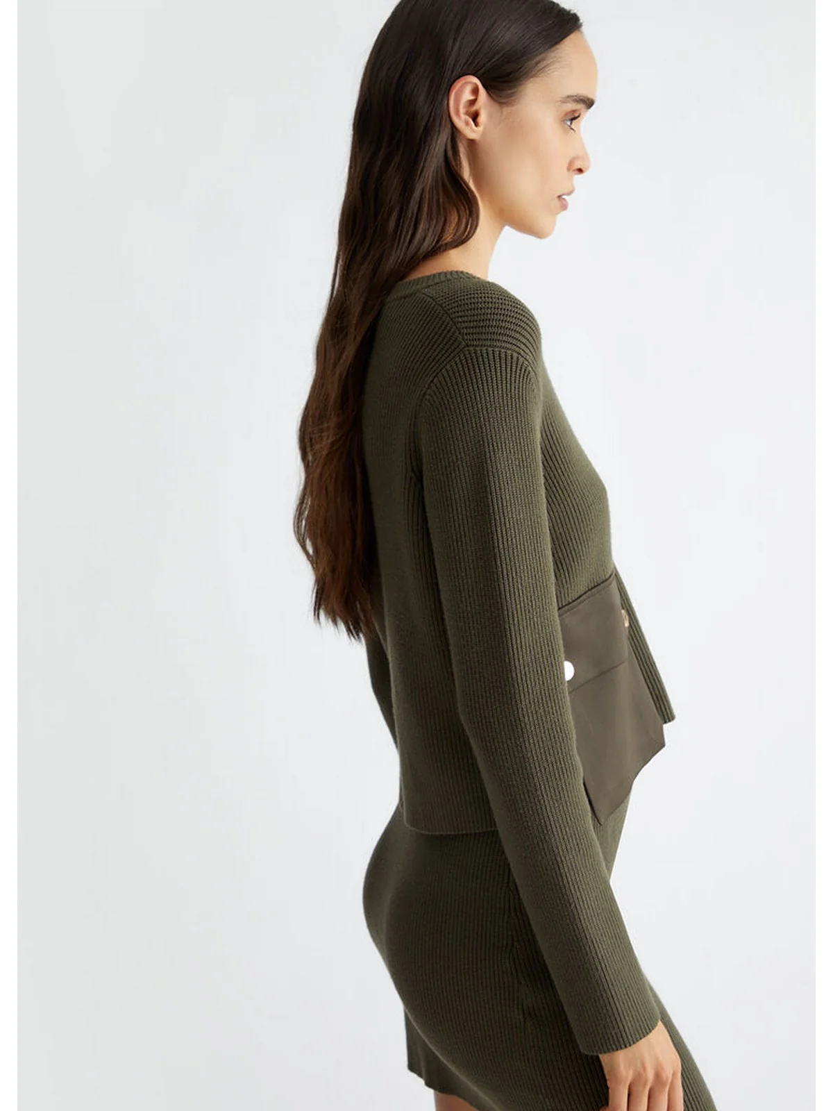 LIU JO WHITE Cardigan Donna  WF4230MS99E 90515 Verde - Image 4