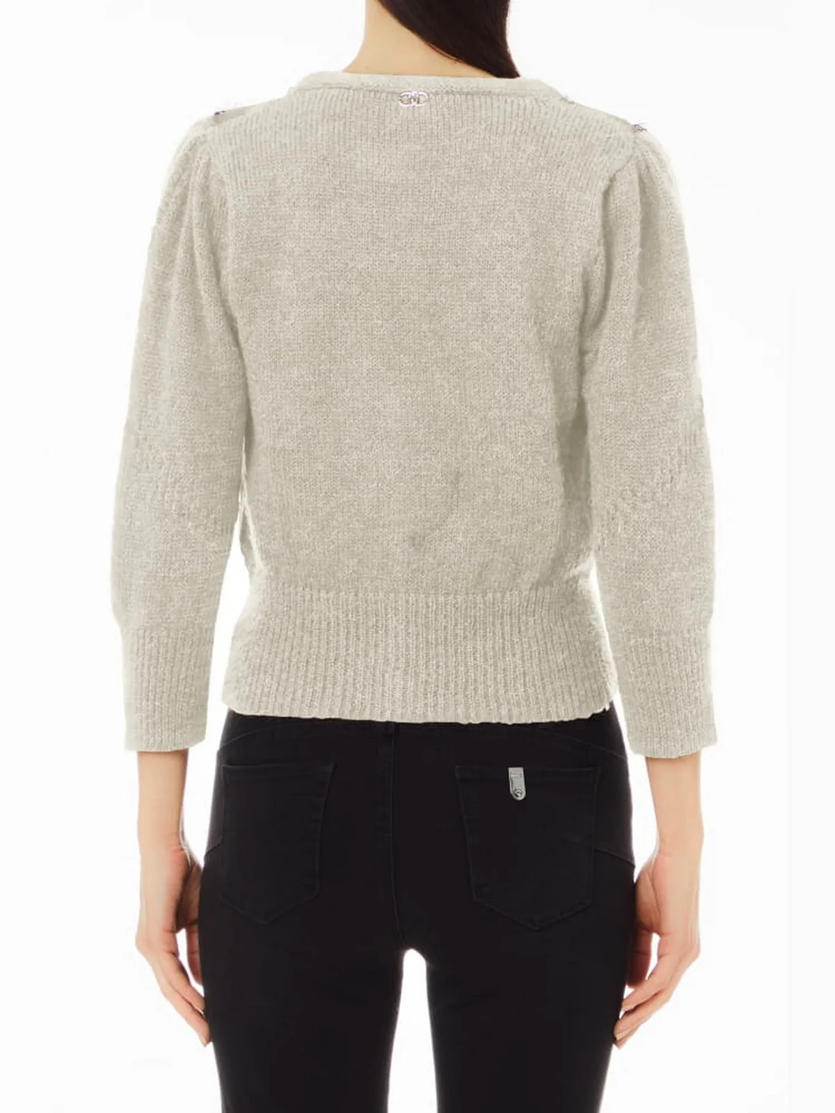 LIU JO WHITE Cardigan Donna  WF4331MAG71 10701 Bianco - Image 3