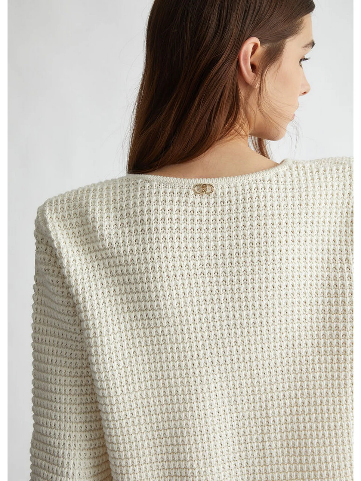 LIU JO WHITE Cardigan Donna  WF4443MS016 10701 Bianco - Image 3