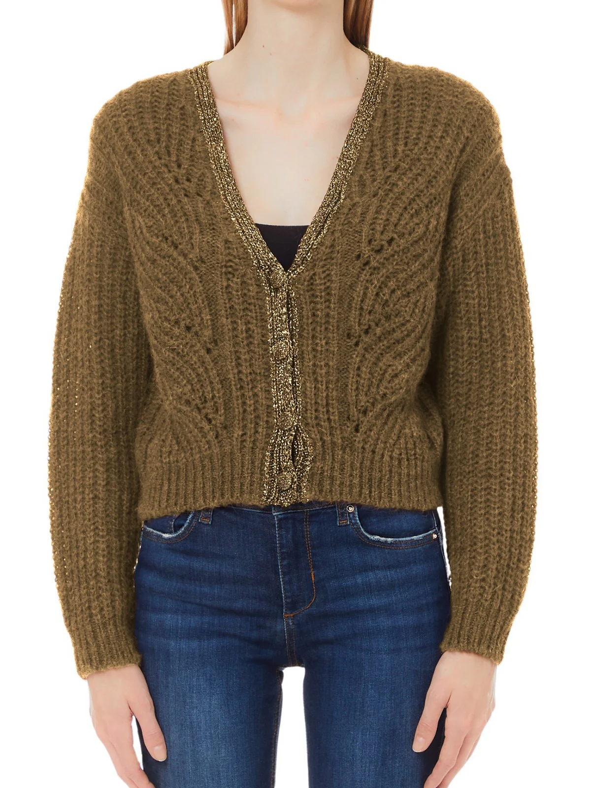 LIU JO WHITE Cardigan Donna  WF4529MAG71 81029 Marrone - Image 2