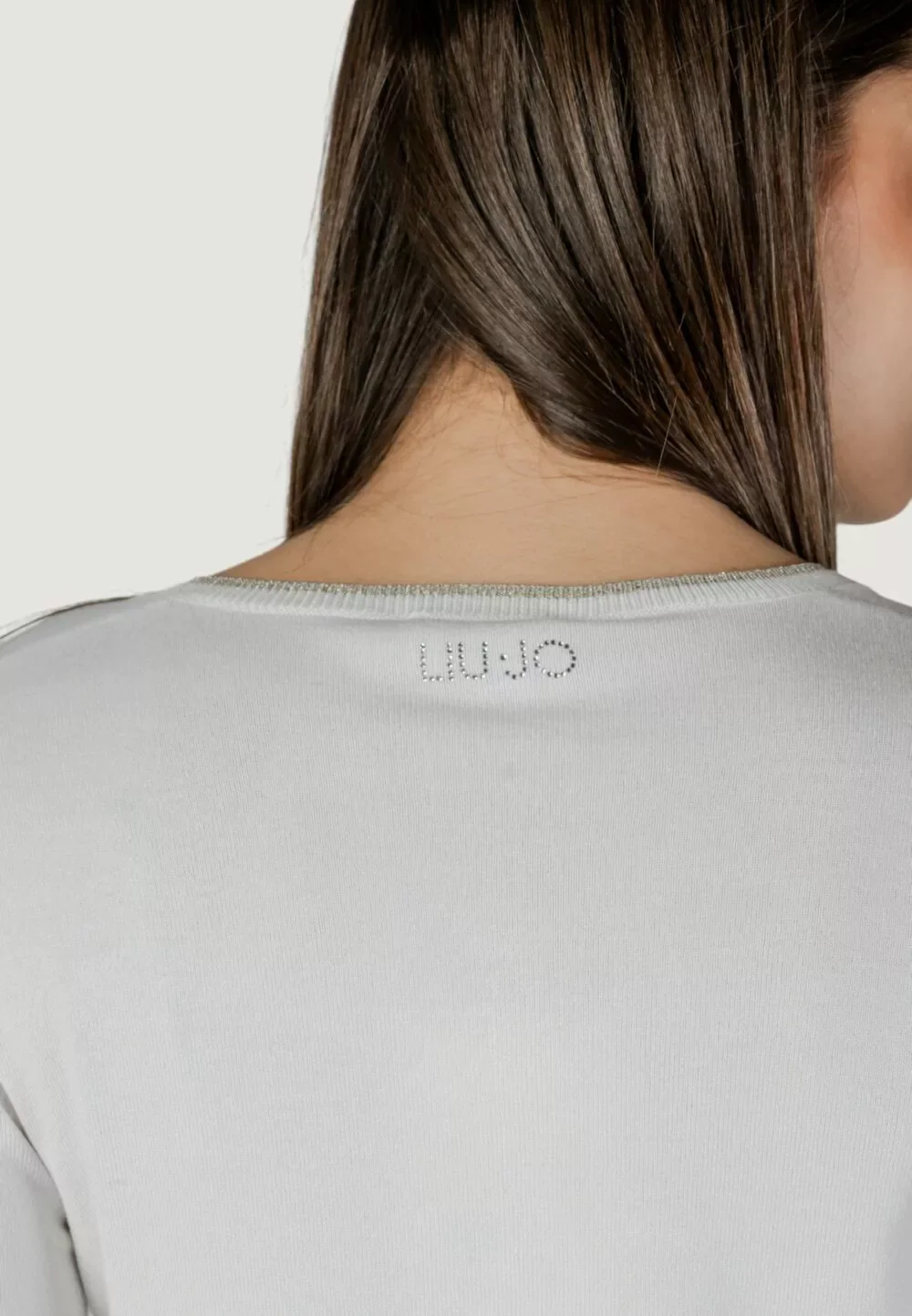 LIU JO WHITE Cardigan Donna  WXX056MS49I 10701 BIANCO LANA - Image 4