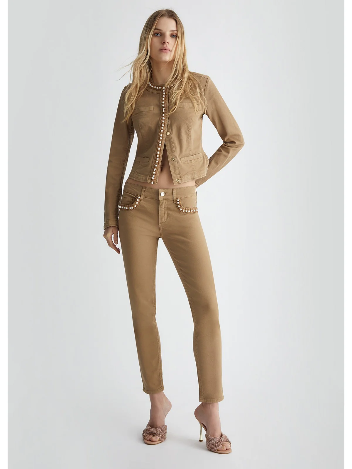 LIU JO WHITE Giacca Donna  MA4278T3489 71022 Beige - Image 2