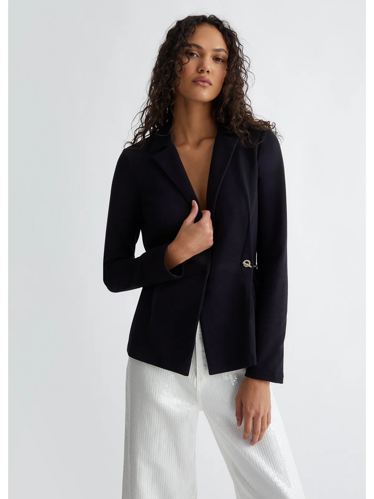LIU JO WHITE Giacca Donna  MA4384F0583 22222 Nero - Image 2