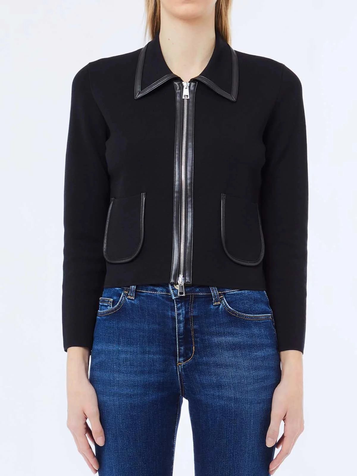 LIU JO WHITE Giacca Donna  MF5134MS55N 22222 Nero - Image 2