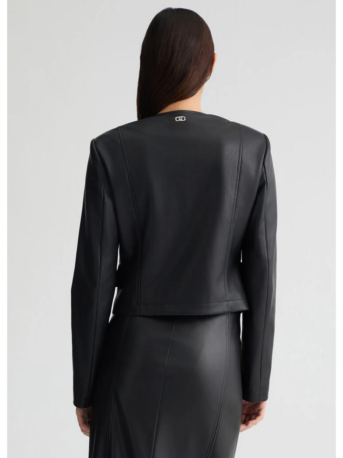 LIU JO WHITE Giacca Donna  WA5225E0624 22222 Nero - Image 4