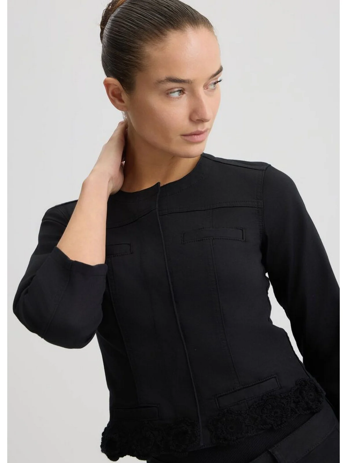 LIU JO WHITE Giacca Donna  WA5456T4033 M9639 Nero - Image 3