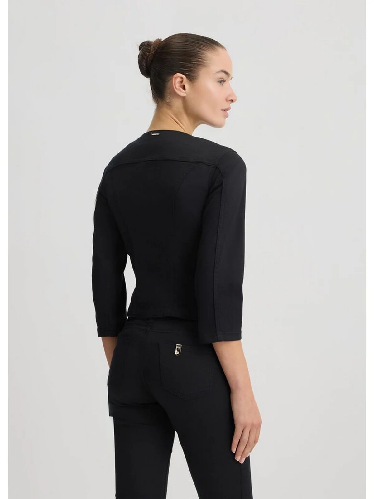 LIU JO WHITE Giacca Donna  WA5456T4033 M9639 Nero - Image 4