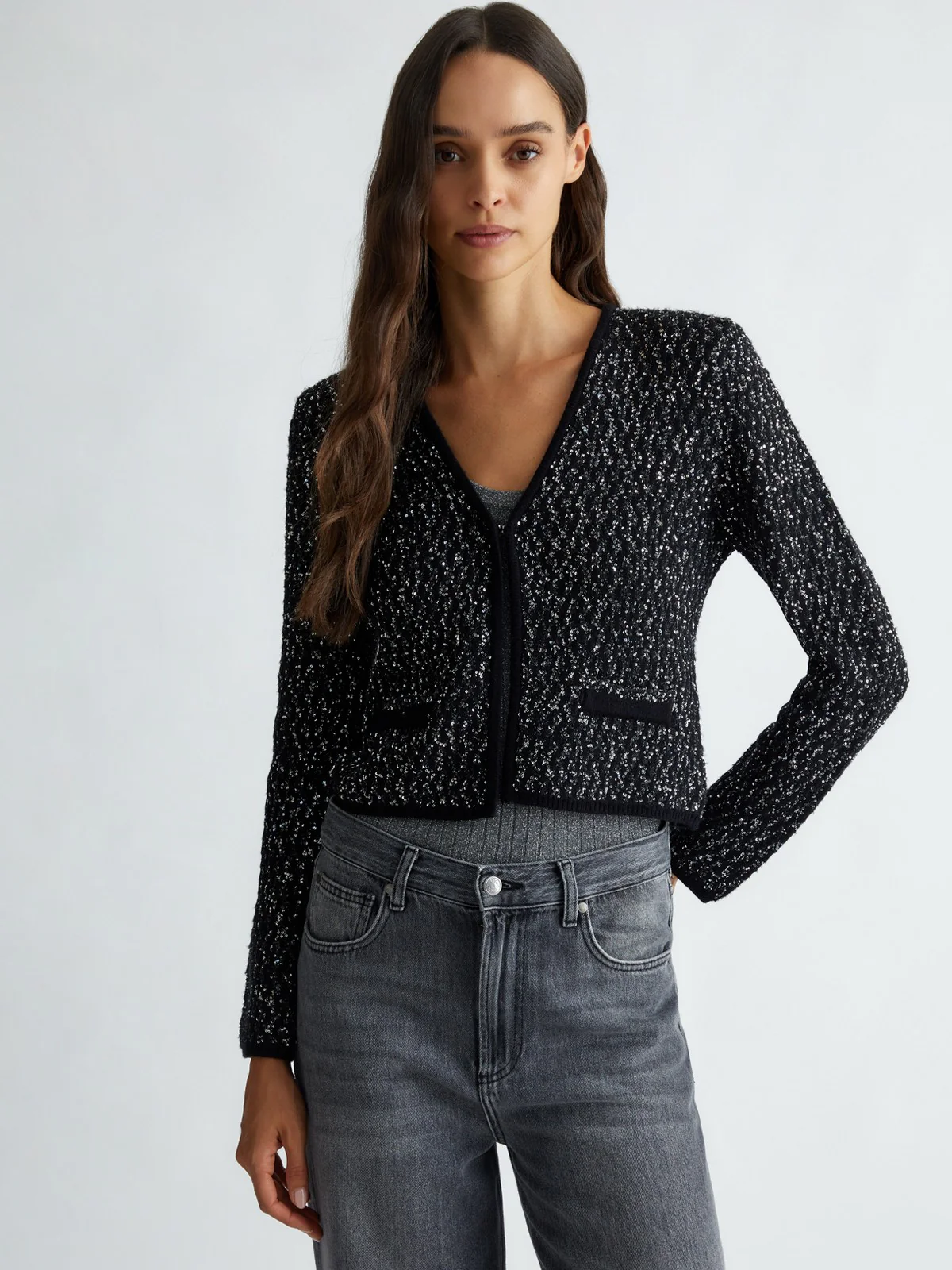 LIU JO WHITE Giacca Donna WF4022MA06P V9019 Nero - Image 2