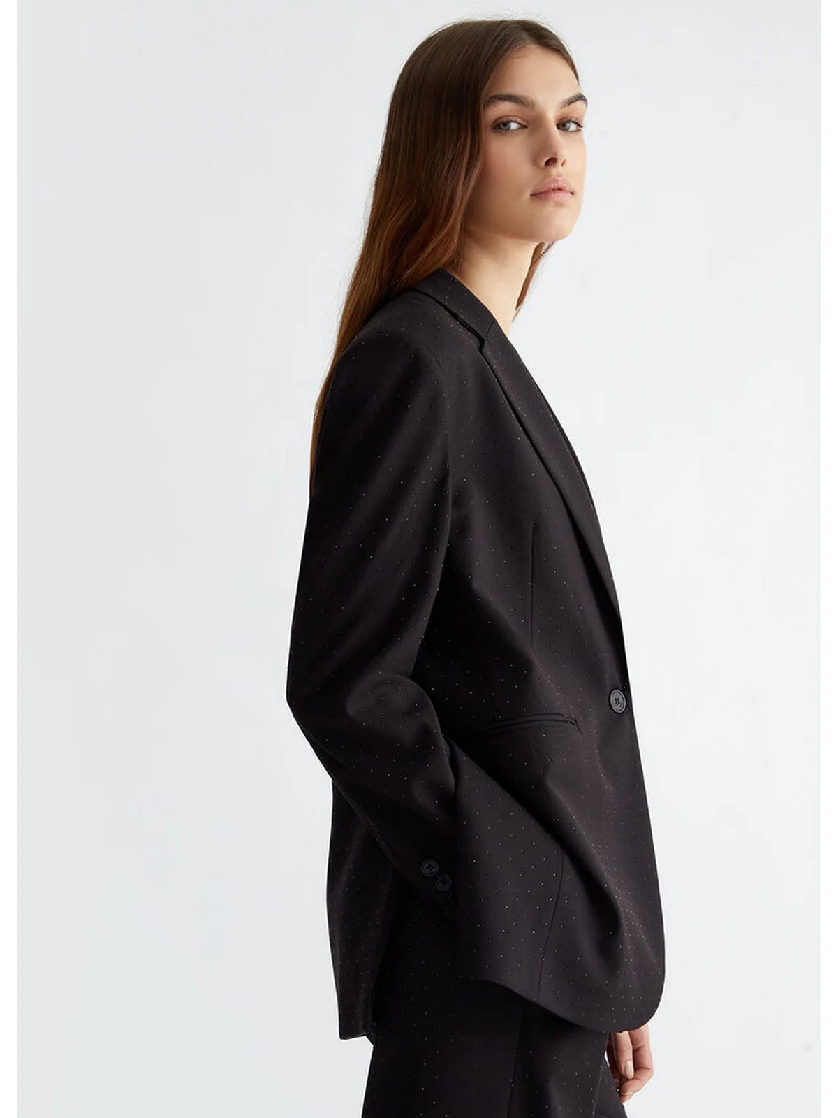 LIU JO WHITE Giacca Donna  WF4446T2627 M9027 Nero - Image 4