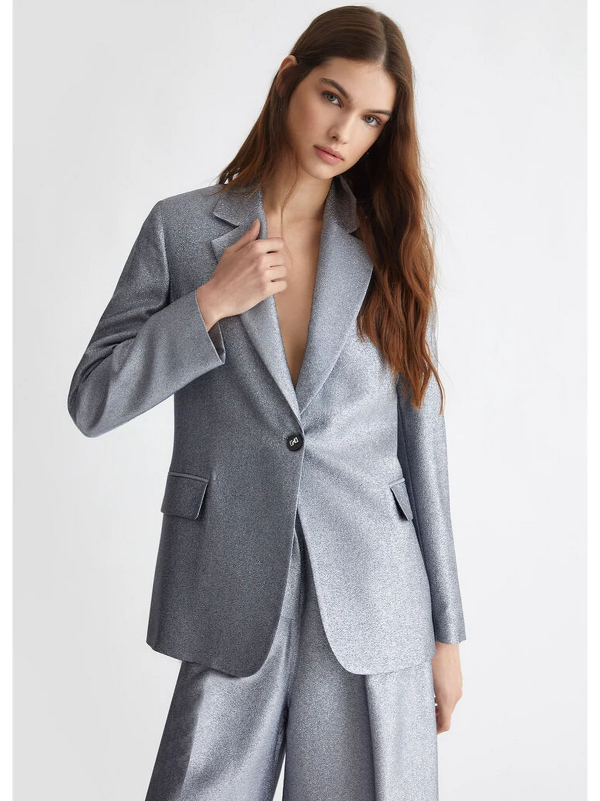 LIU JO WHITE Giacca Donna  WF4468T1021 04013 Grigio - Image 6