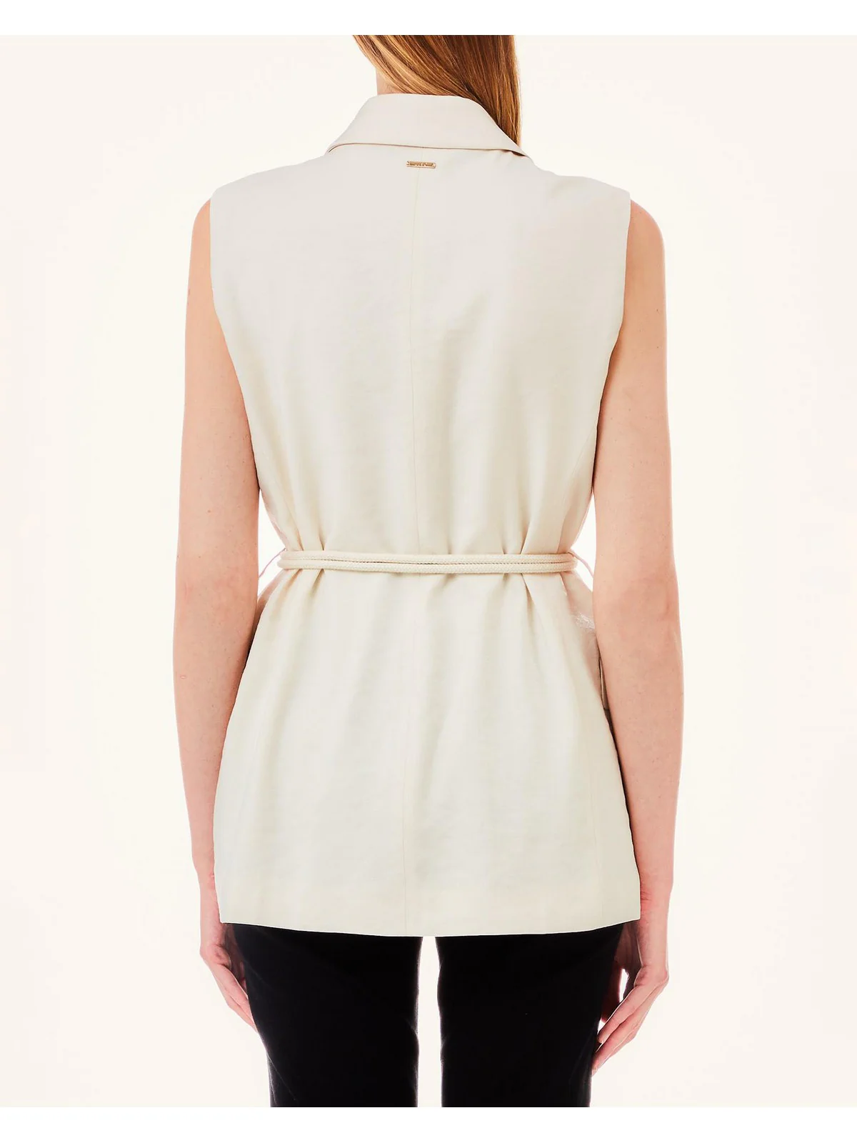 LIU JO WHITE Gilet Donna MA4356T3406 20304 Beige - Image 4