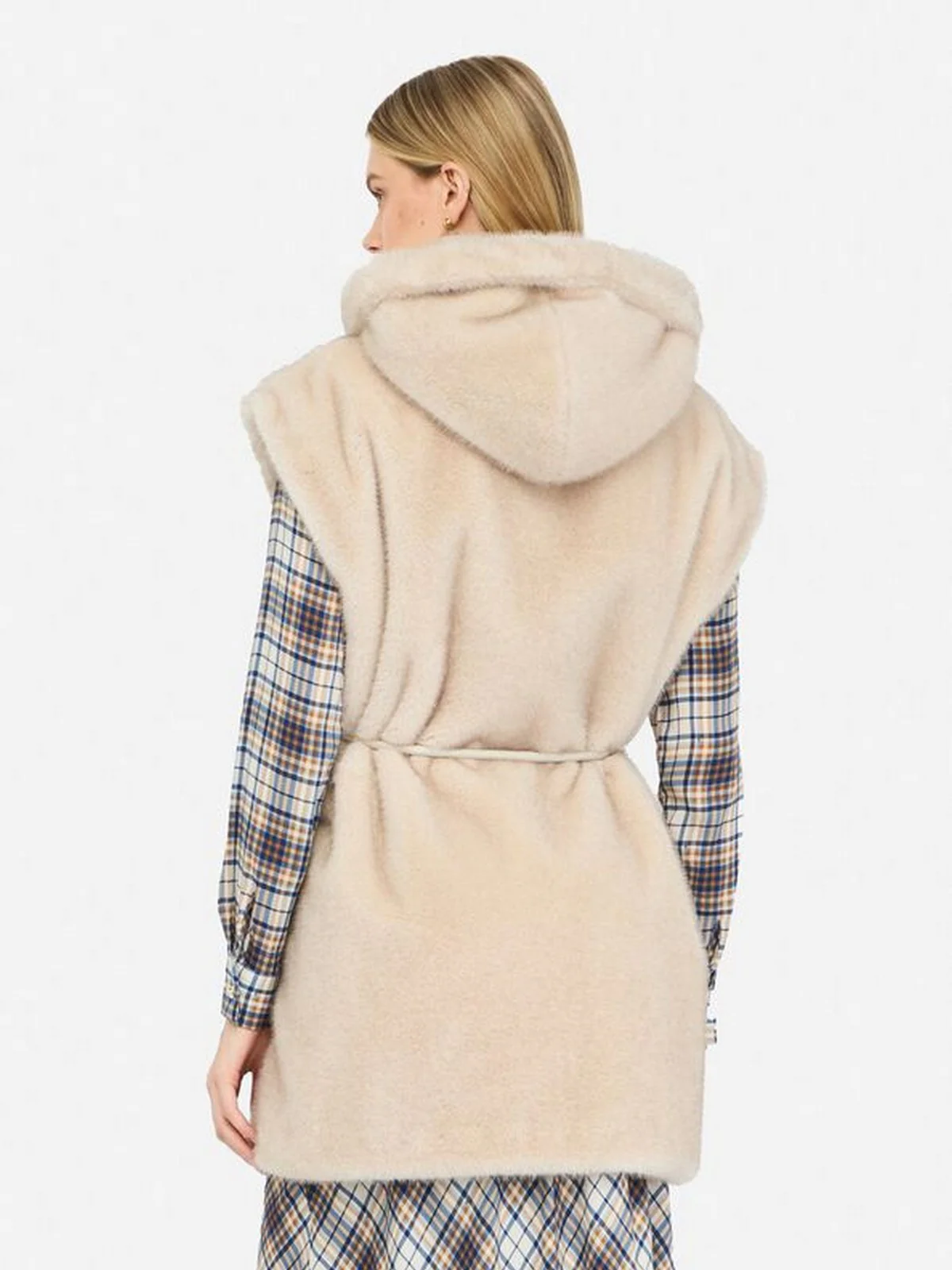 LIU JO WHITE Gilet Donna  MF5364E1044 W9868 NATURAL BEIGE - Image 4