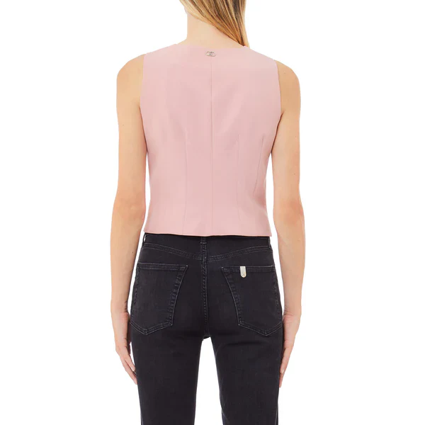 LIU JO WHITE Gilet Donna  WA5372T1811 51906 Rosa - Image 3