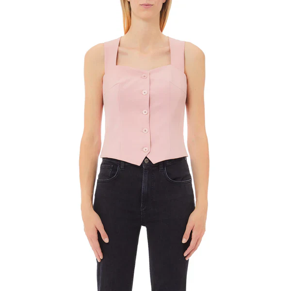 LIU JO WHITE Gilet Donna  WA5372T1811 51906 Rosa - Image 4